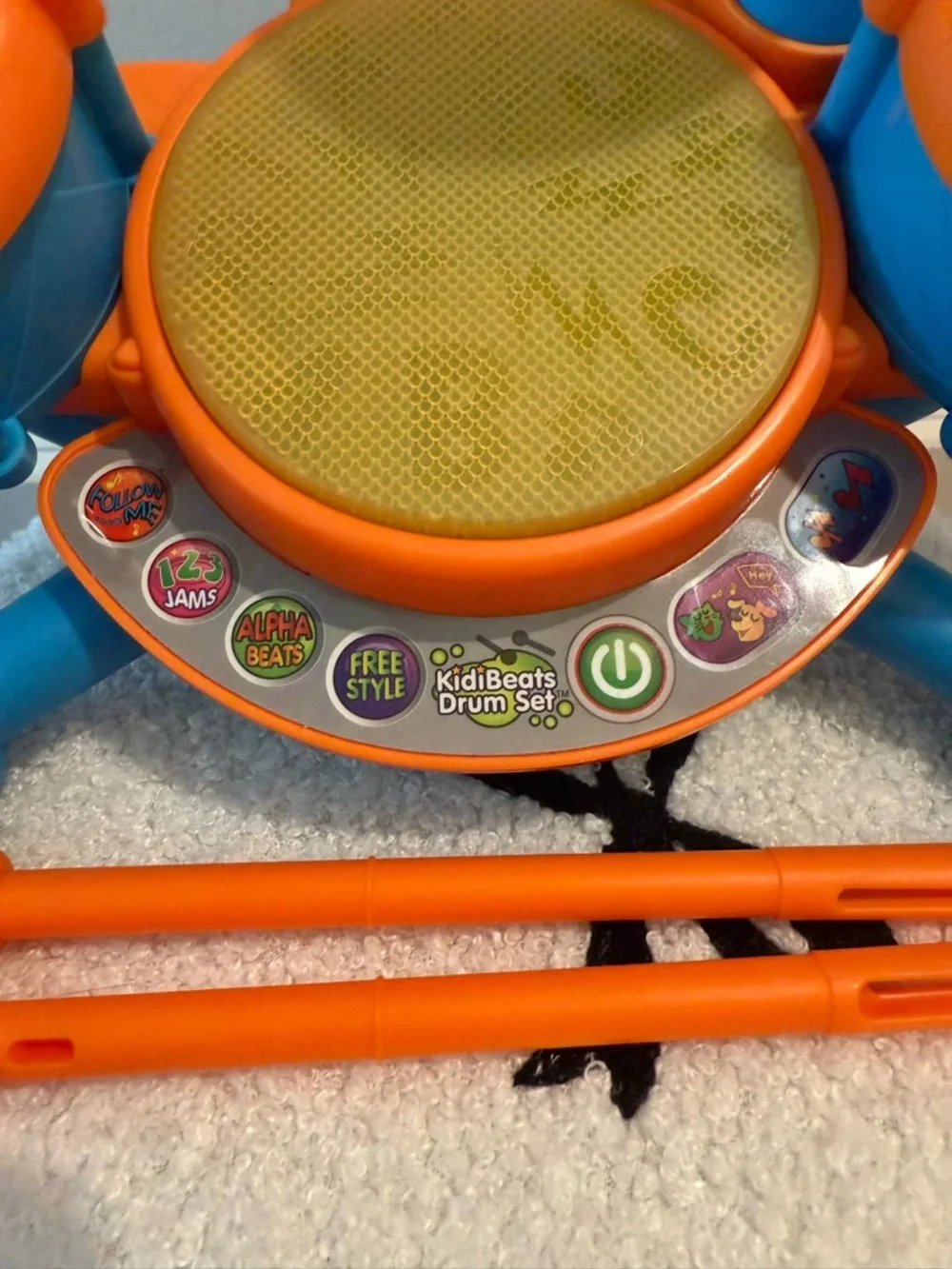 KidBeat Interactive Drum Set - Blue, Orange & Green